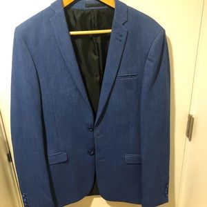 Two-Piece Slim-Fit Denim Suit